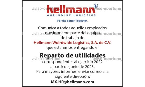 PTU 2022 / HELLMANN WORLDWIDE LOGISTICS.