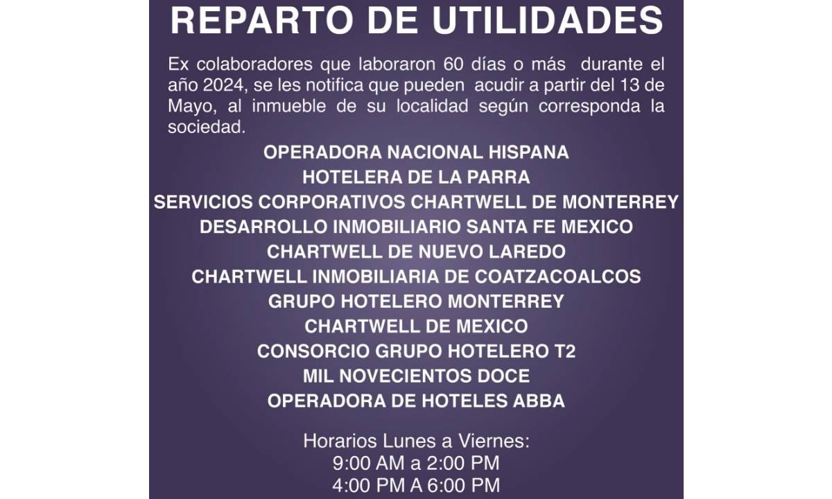 REPARTO DE UTILIDADES