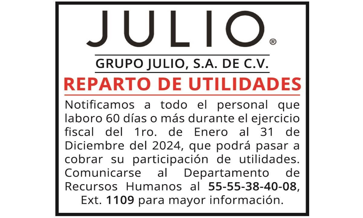 PTU 2024 GRUPO JULIO