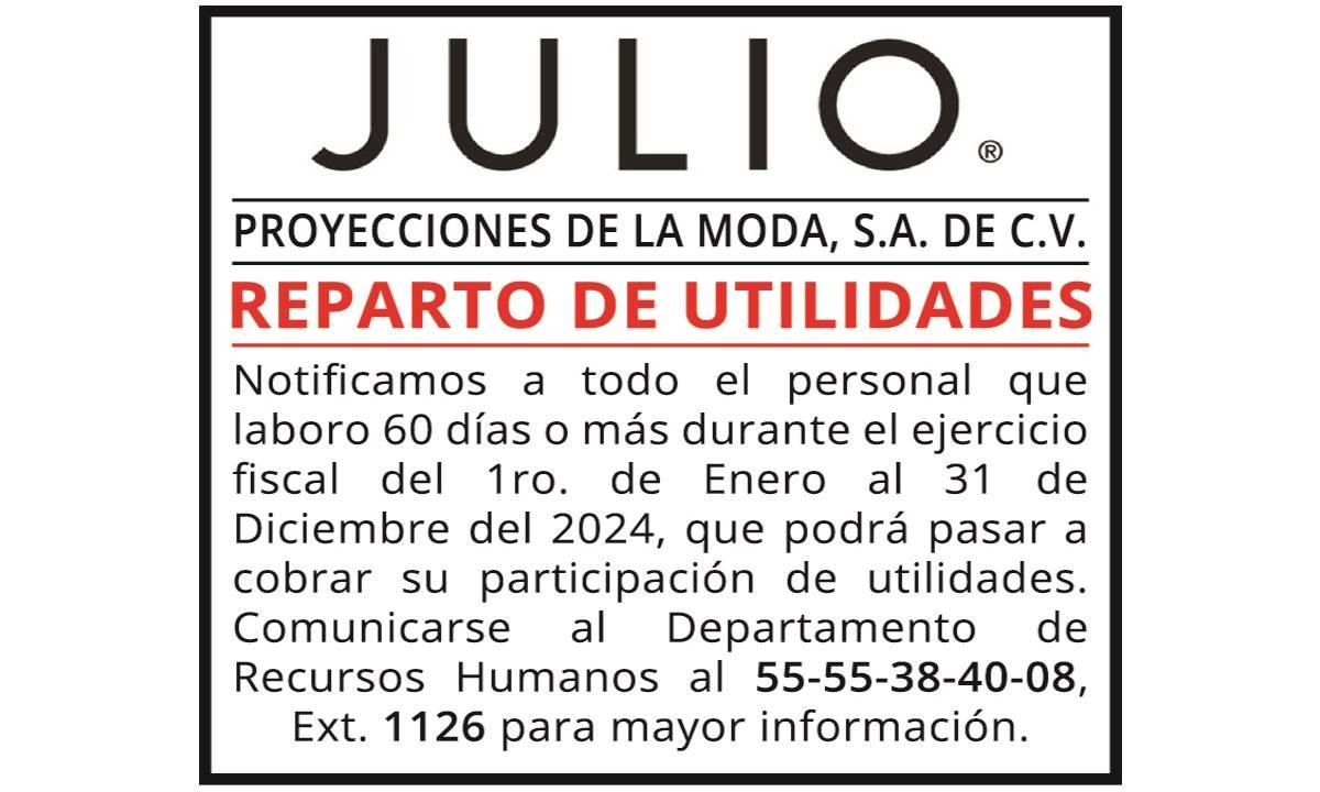 PROYECCIONES DE LA MODA, S.A. DE C.V.