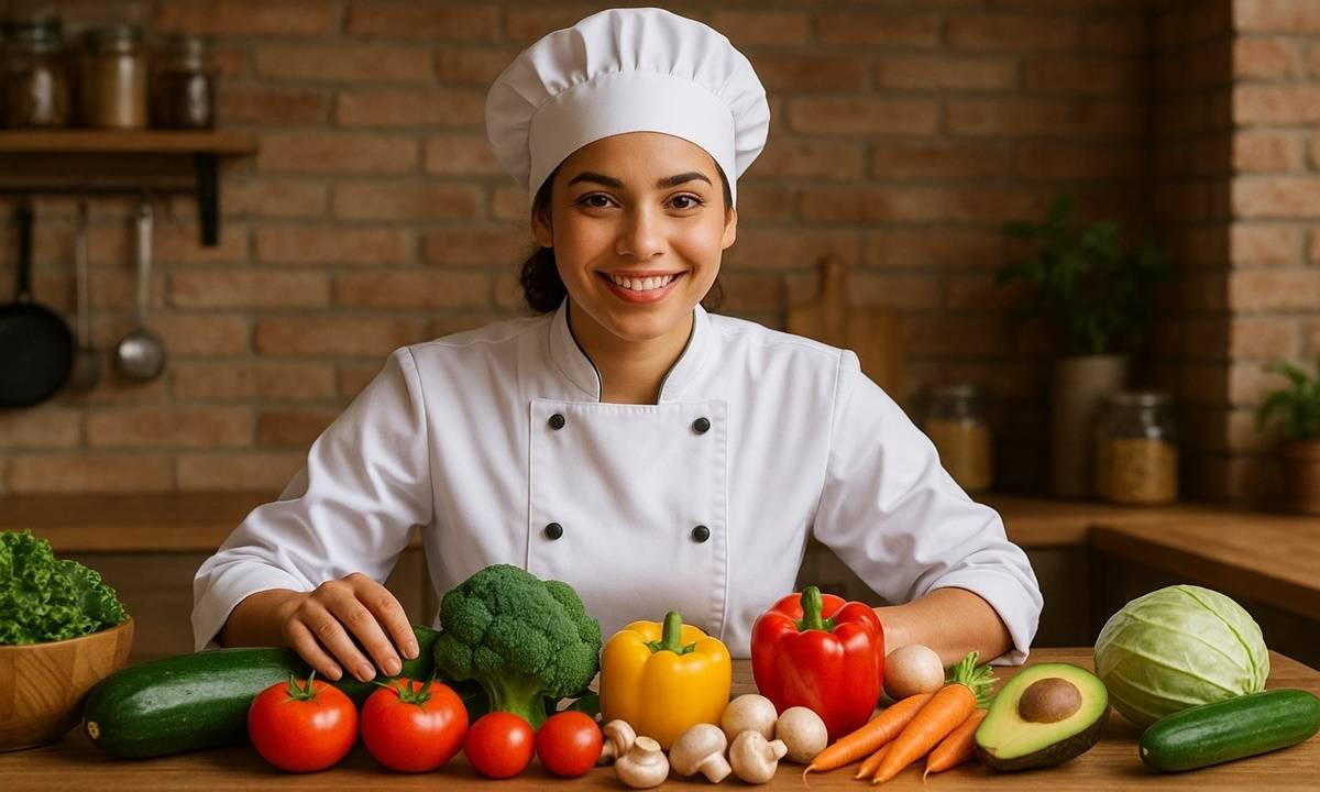 COCINERA COMIDA VEGETARIANA