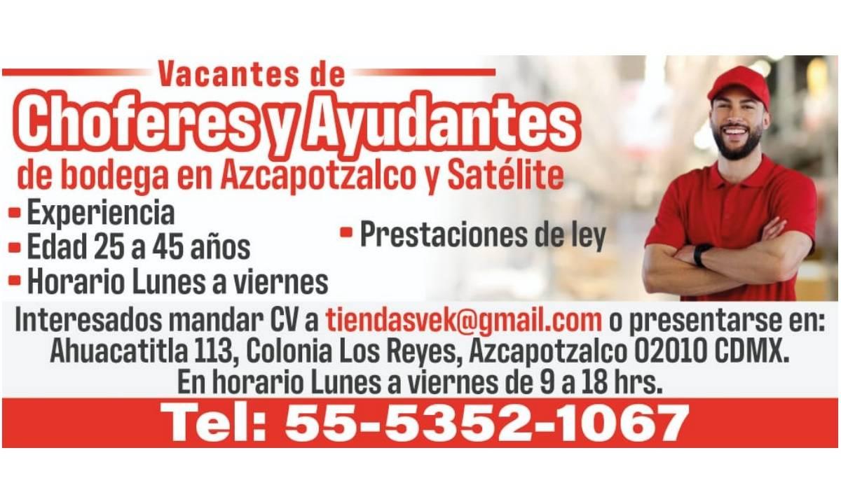 CHOFERES Y AYUDANTES