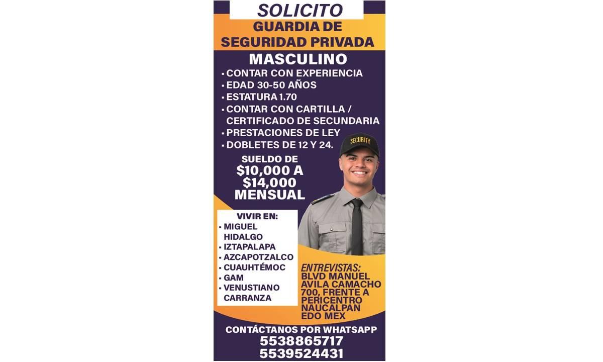 GUARDIA DE SEGURIDAD PRIVADA