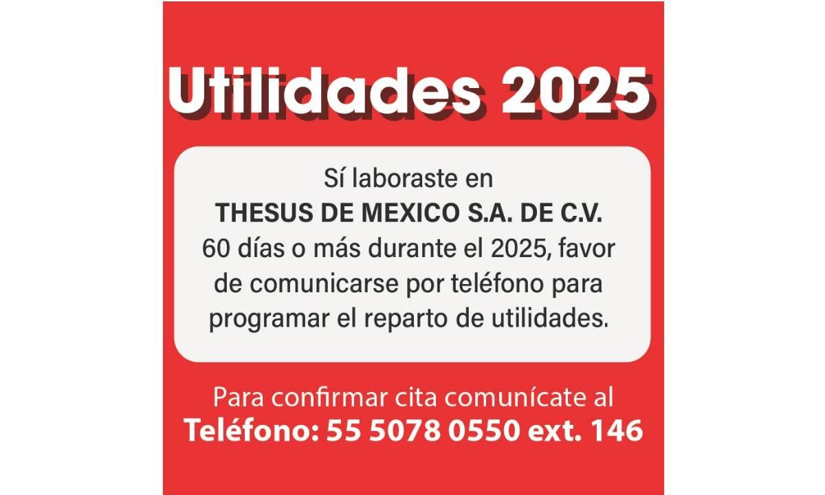 PTU 2026 THESUS DE MEXICO