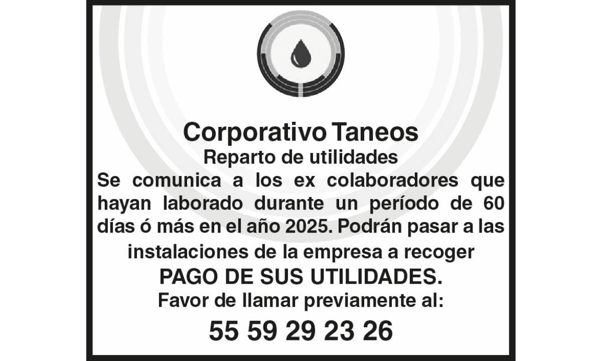 PTU CORPORATIVO TANEOS