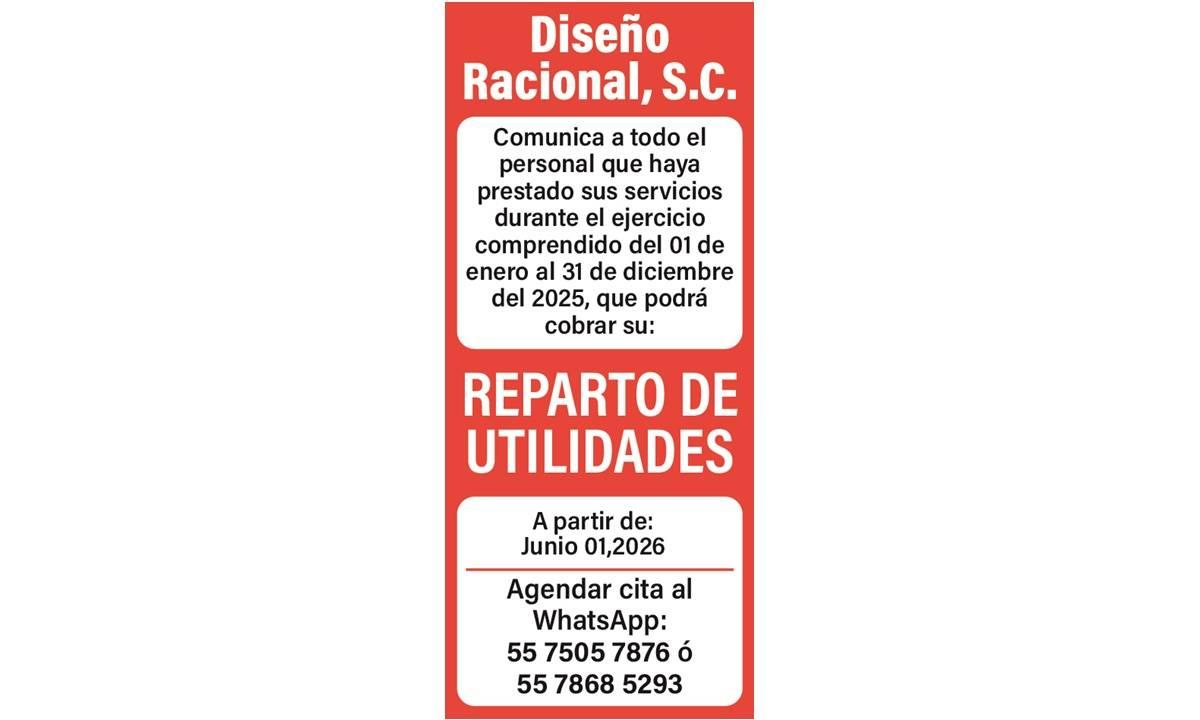 DISEÑO RACIONAL REPARTO DE UTILIDADES
