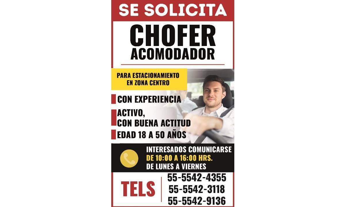 CHOFER ACOMODADOR