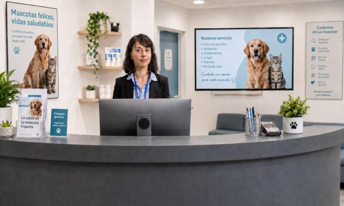 RECEPCIONISTA CONSULTORIO VETERINARIO
