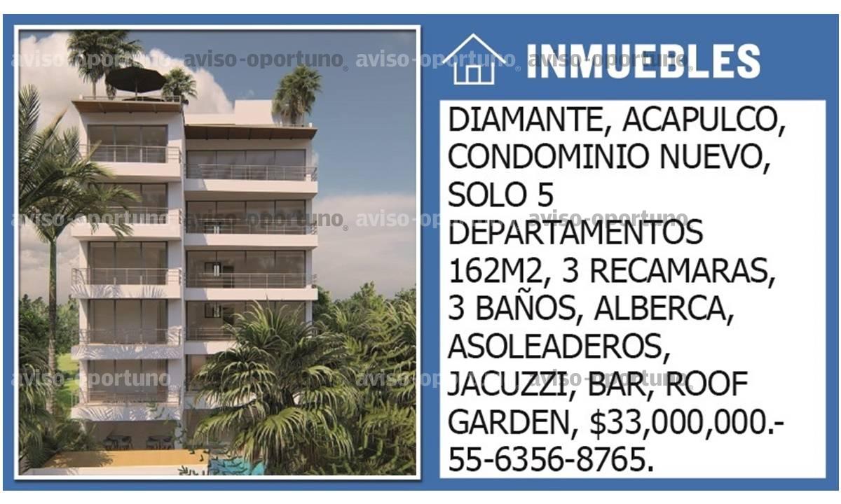 DIAMANTE, ACAPULCO, CONDOMINIO NUEVO 