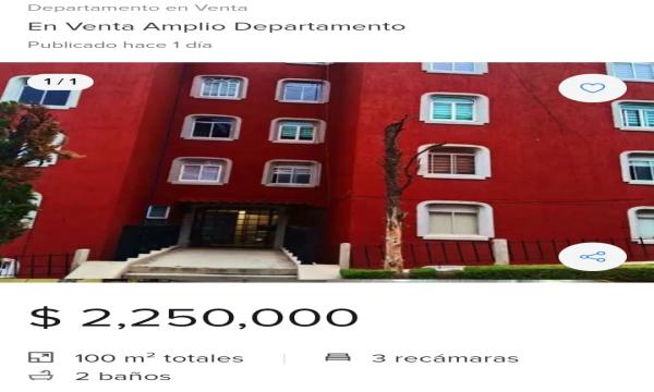 VENTA DE DEPARTAMENTO AMPLIO