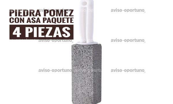 PIEDRA POMEZ CON ASA PAQUETE 4 PIEZAS