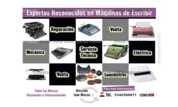 REPARACION DE MÁQUINAS DE ESCRIBIR EN CDMX  - STG