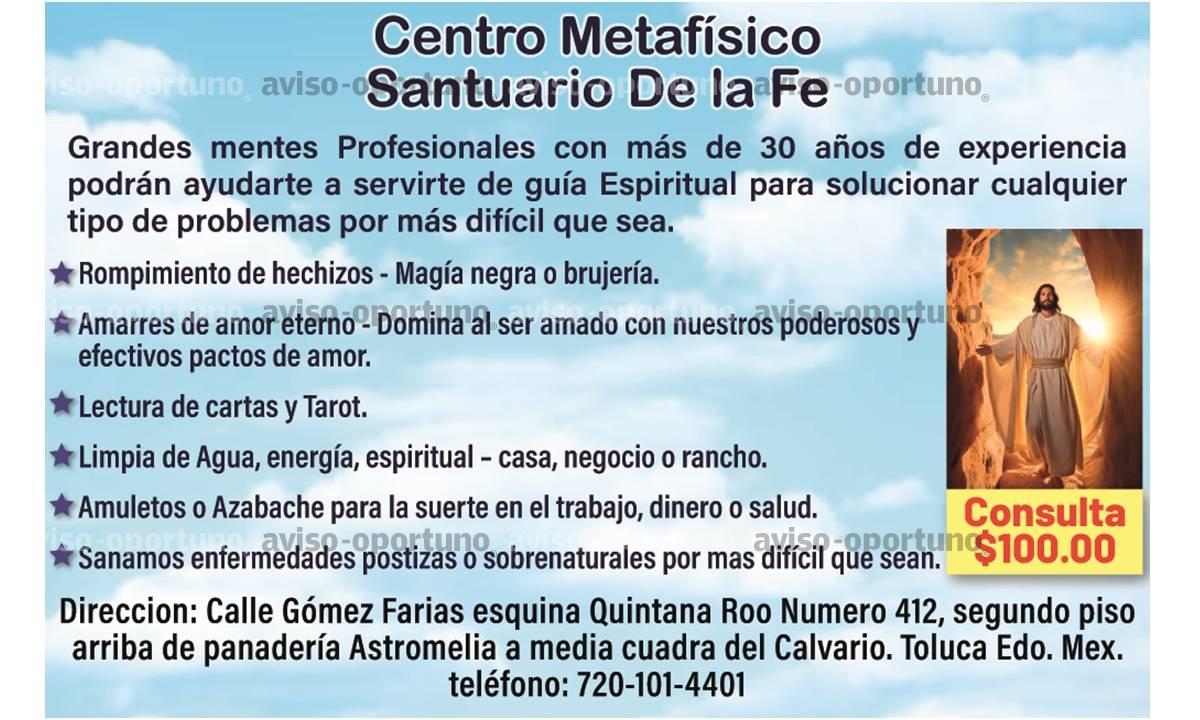 CENTRO METAFÍSICO, LECTURA DE CARTAS TAROT
