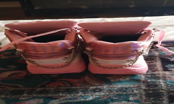 TENIS CHUNKY PLATAFORMA COLORES ROSA PASTEL BARBIE