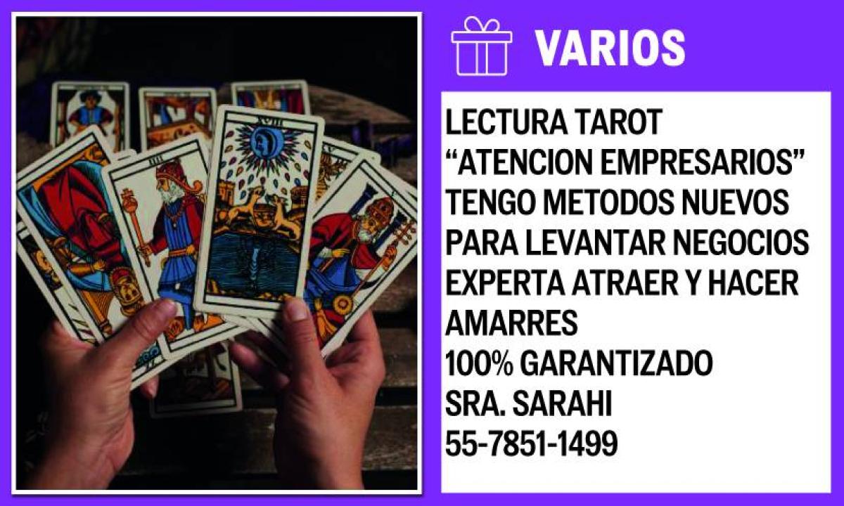 LECTURA TAROT SRA. SARAHI