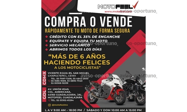 COMPRA VENTA MOTOFEEL