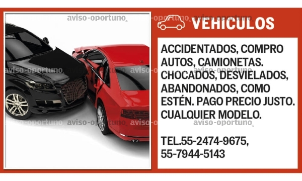 COMPRO AUTOS CHOCADOS- DESVIELADOS